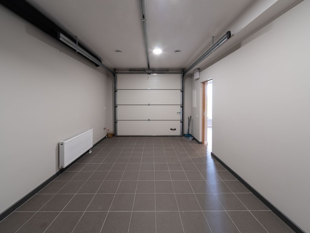 Garage double carrelage anthracite