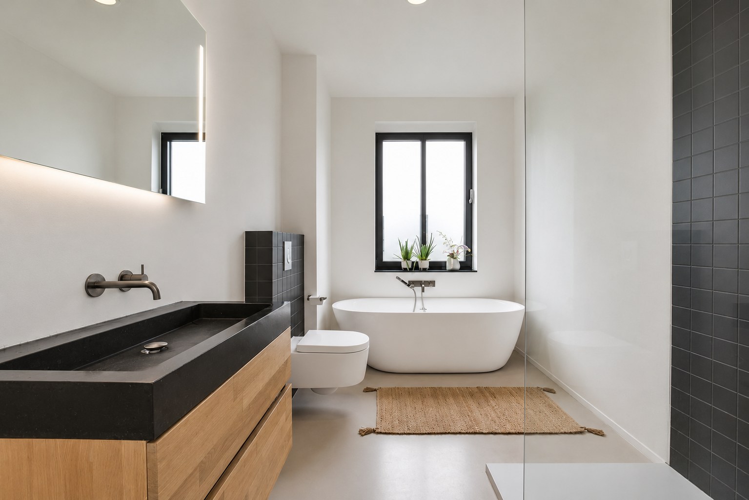 Rénovation salle de bain Saint-Loubès style Minimaliste